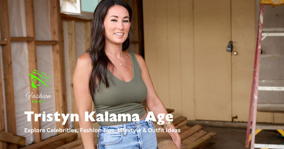 Tristyn Kalama Age featured in a promotional image for "The Real Estate Podcast," highlighting insights on real estate trends.